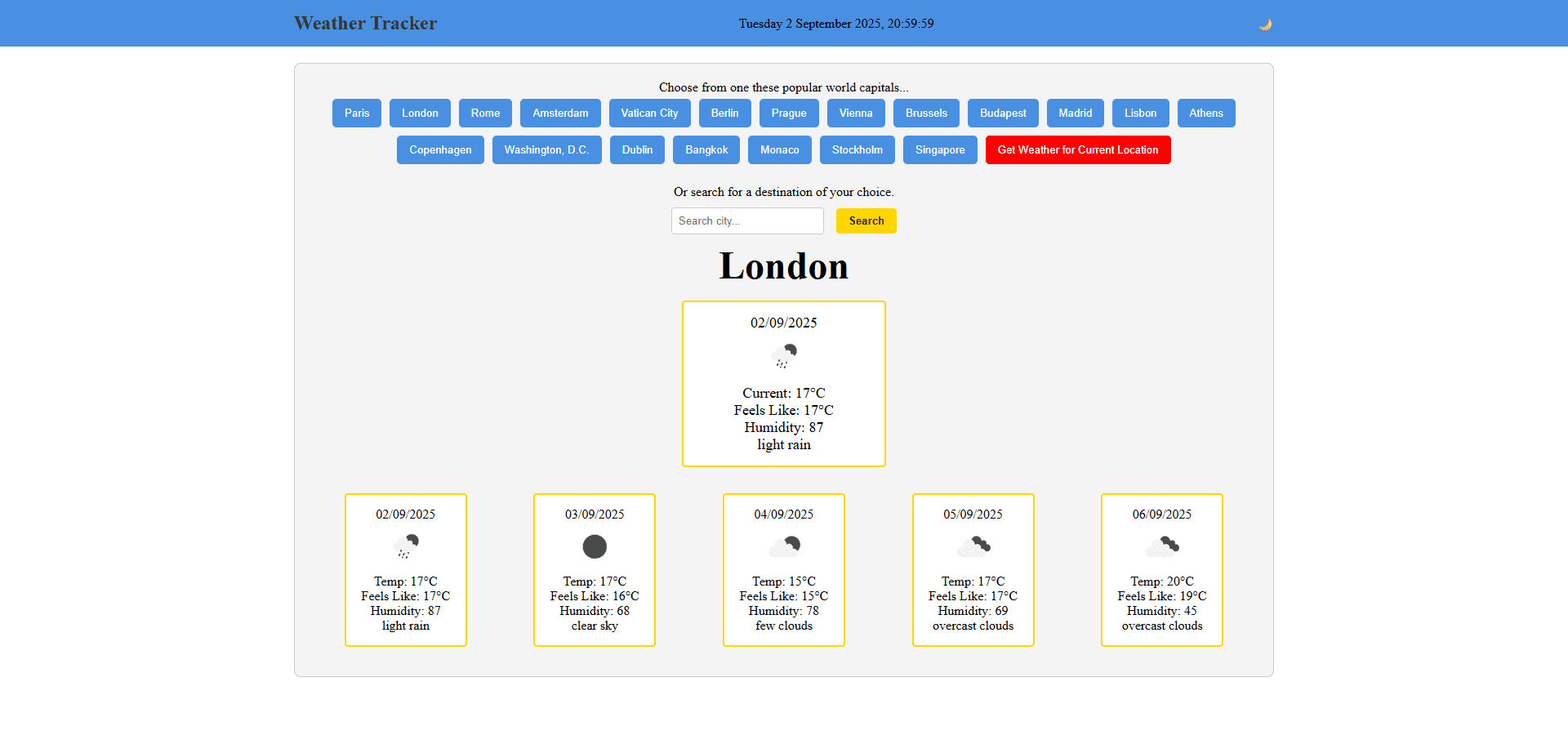 Location picker